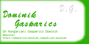 dominik gasparics business card